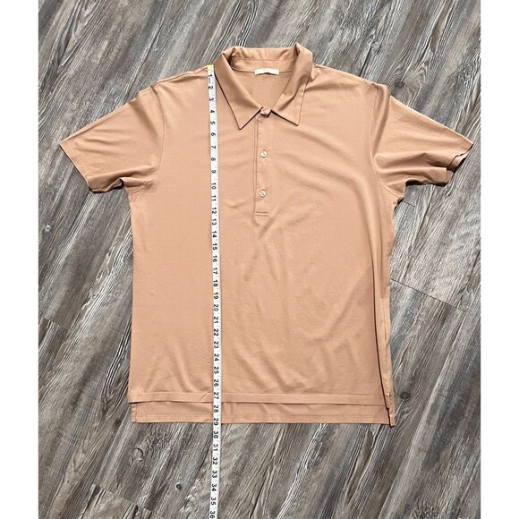 Helmut Lang Polo Shirt Made In Italy Beige Cotton L - Picture 5 of 11